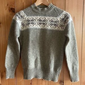 70s vintage snowflake ski sweater
